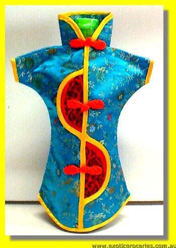 Chinese Embroidery Blue Bottle Clothes 30CM
