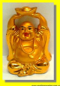 Lucky Golden Laughing Buddha