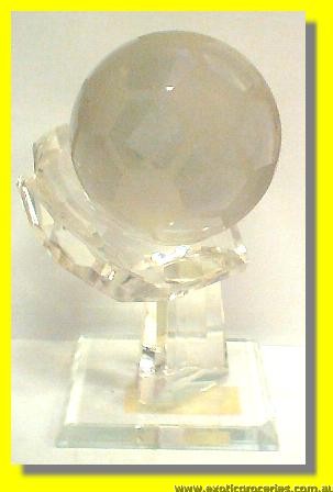 Crystal Football with Stand