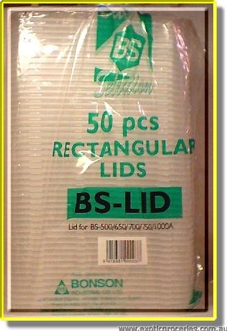 BS-LID 50 pcs Rectangular Lids