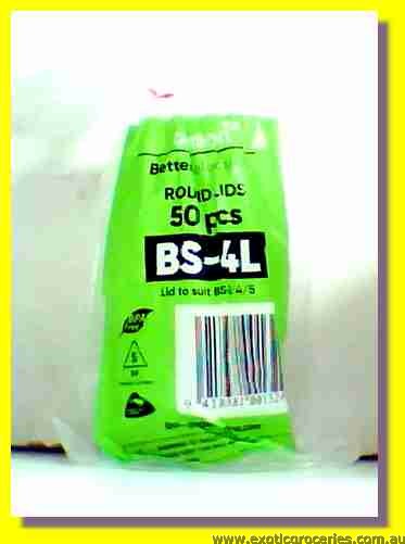50pcs Plastic Round Lids BS-4L