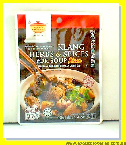 Klang Herbs & Spices for Soup Kau (No MSG)