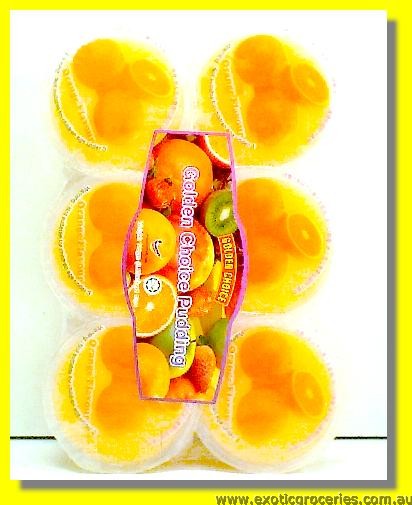 Orange Flavour Pudding with Nata De Coco 6cups