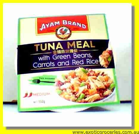 Tuna Meal with Green Beans, Carrots & Red Rice Medium Hot (Green